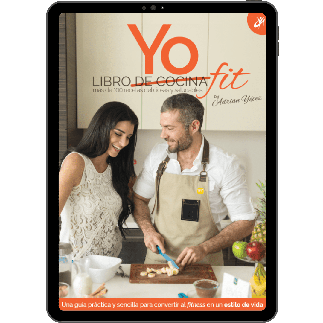 Libro digital Yo FIT presentado en una tablet