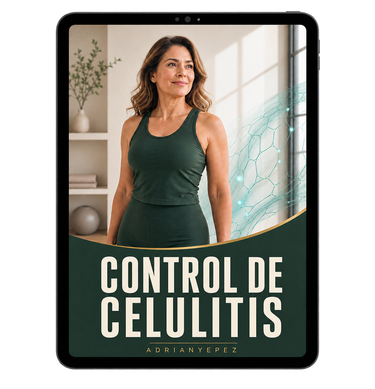 Mockup del protocolo Control de Celulitis en una tablet
