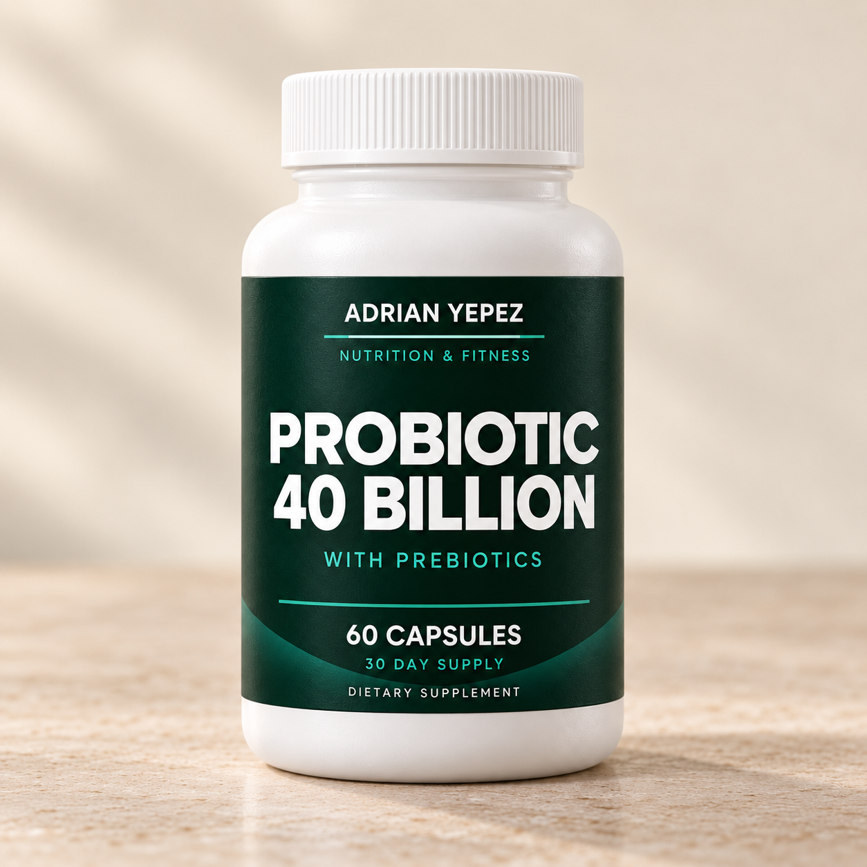 Probiótico 40 Billion CFU AYNF de 60 cápsulas